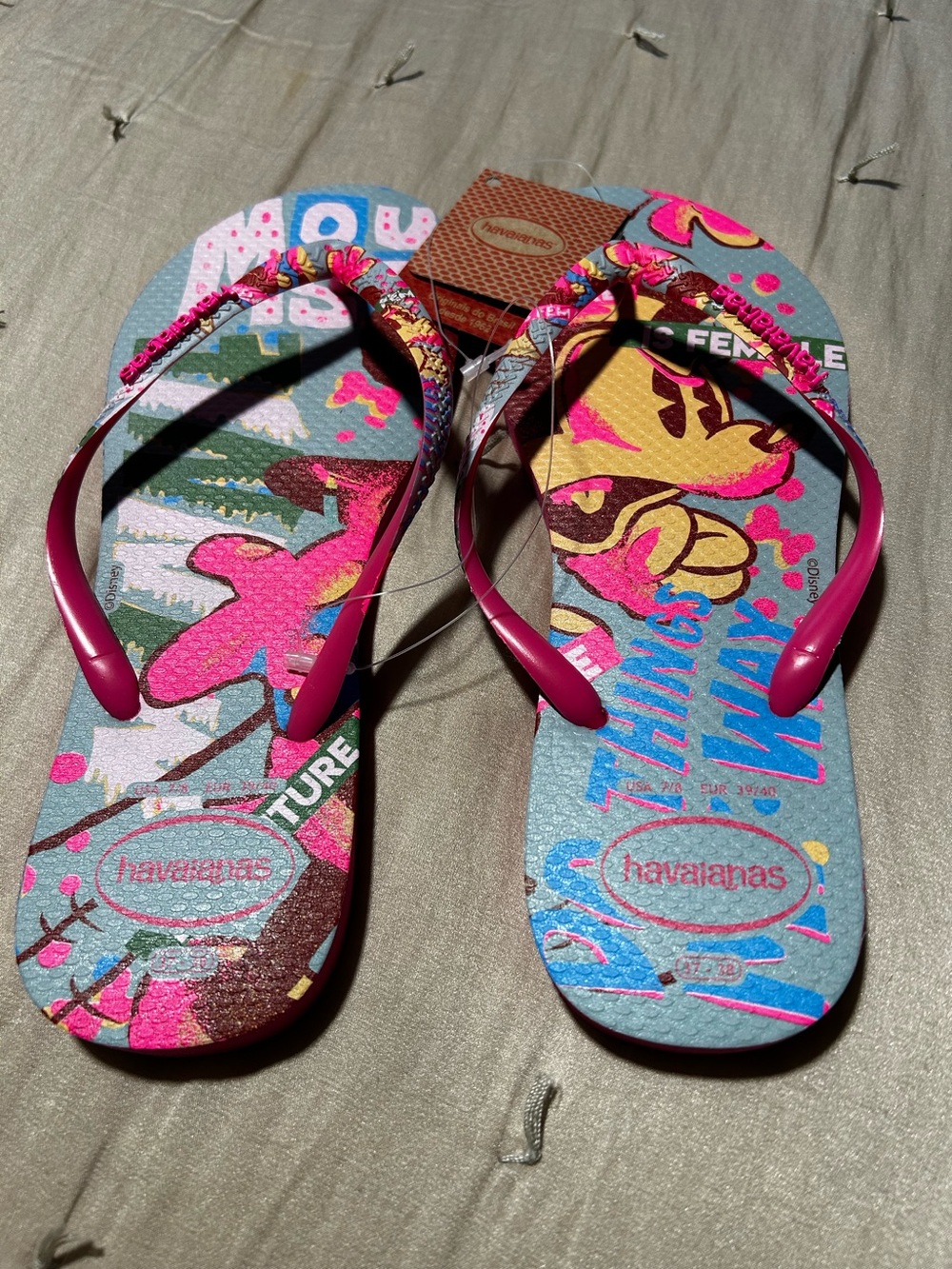 Havaianas Slim Disney Minnie Mouse Flip Flop Sandals